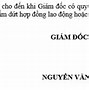 Giám Đốc Bằng Tiếng Nhật